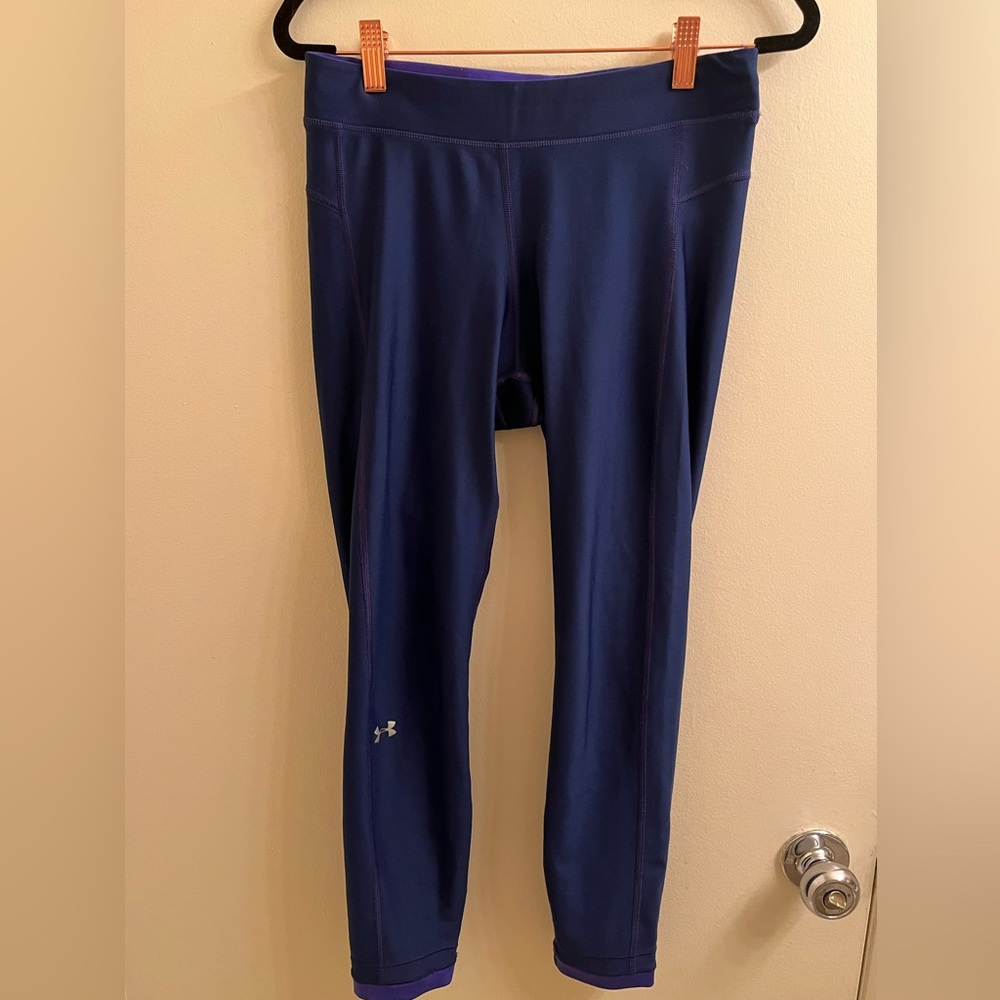 Blue-purple Under Armour Cropped Leggings
